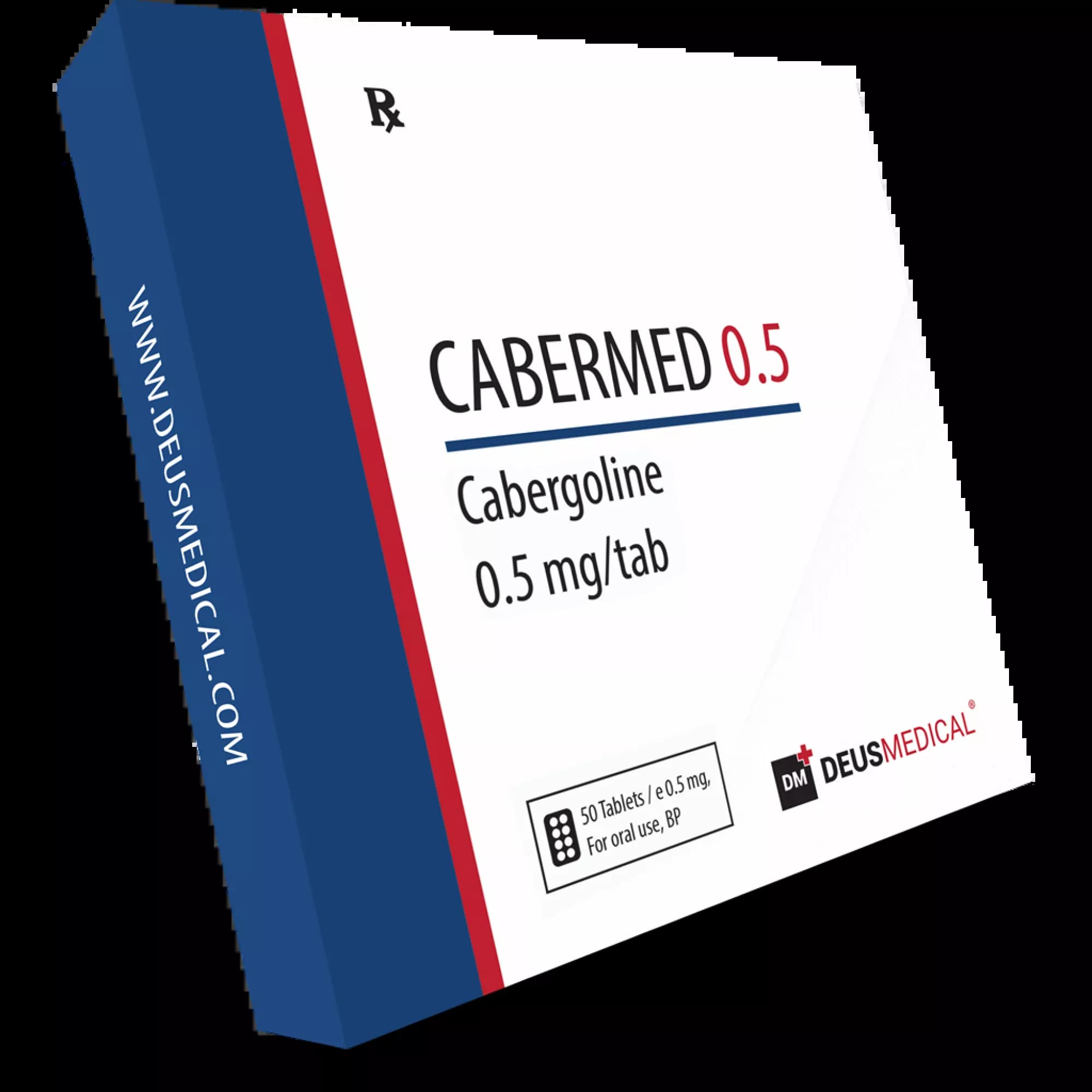 CABERMED 0.5 Cabergoline 0.5mg 50 Tablets