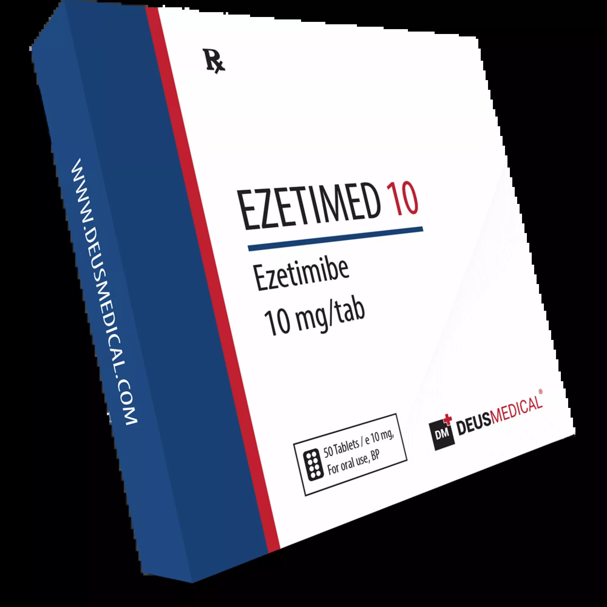 EZETIMED 10 Ezetimibe 10mg 50 Tablets