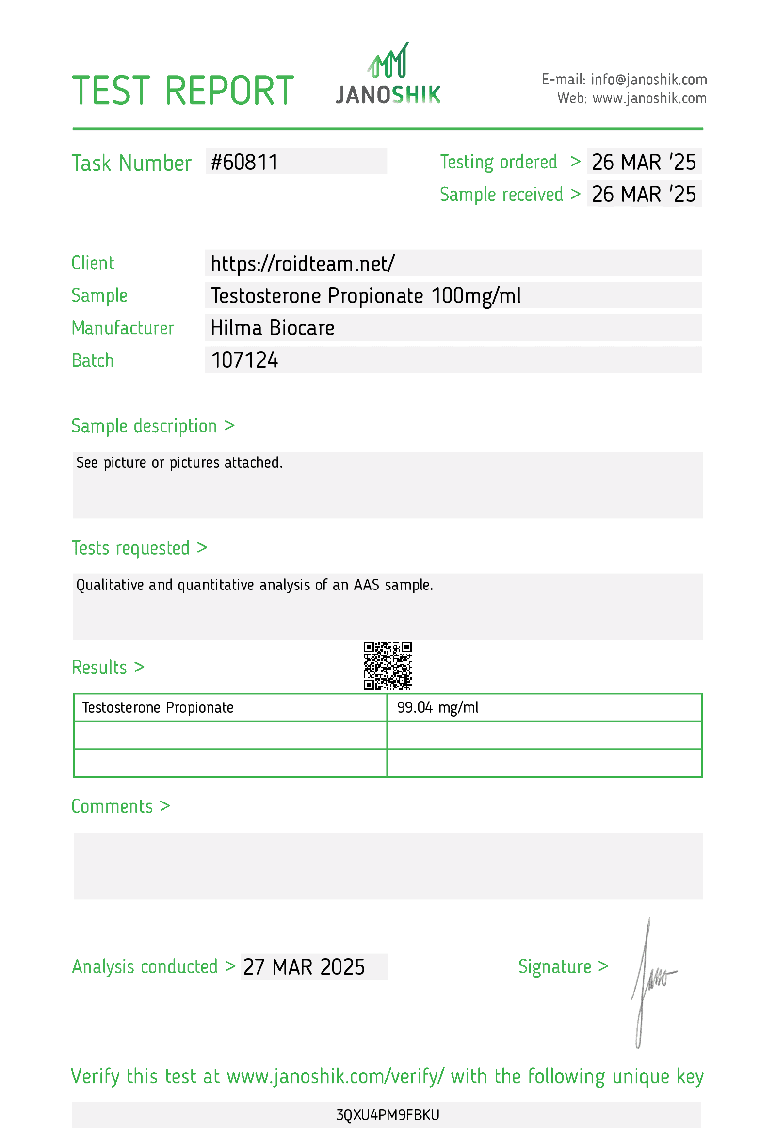 Testosterone Propionate 100mg/ml 10ml Vial