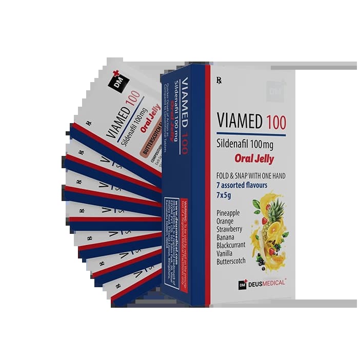 VIAMED 100 Sildenafil Oral Jelly 7 Sachets